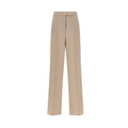 Max Mara Beige Virgin Wool Dress Pants