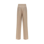 Max Mara Beige Virgin Wool Dress Pants