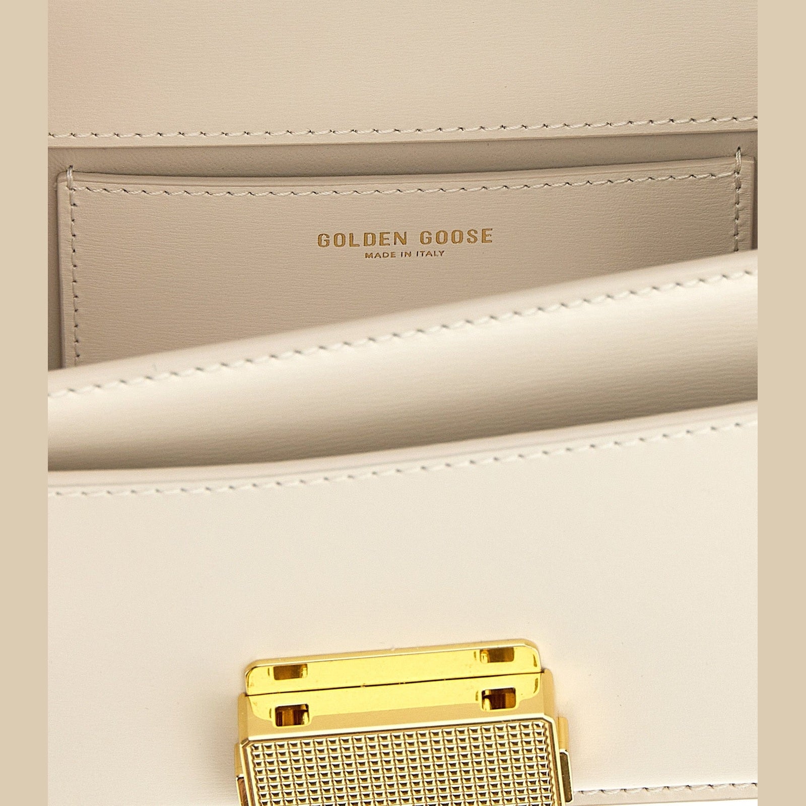 Golden Goose White Cowhide Handbag