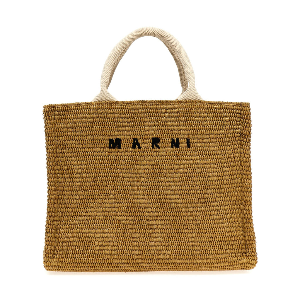 Marni Beige Cotton Tote Bag