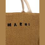 Marni Beige Cotton Tote Bag