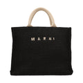 Marni Black Cotton Tote Bag