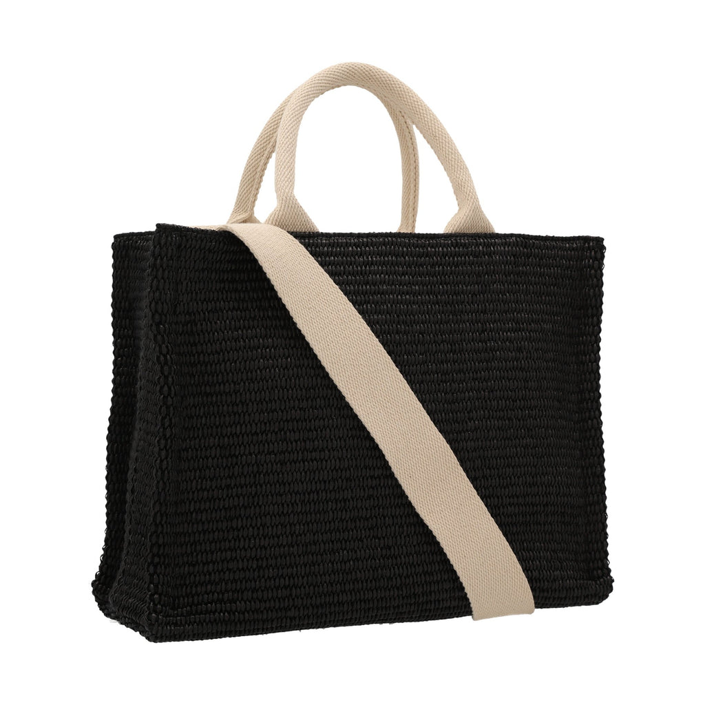 Marni Black Cotton Tote Bag