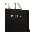 Marni Black Cotton Tote Bag