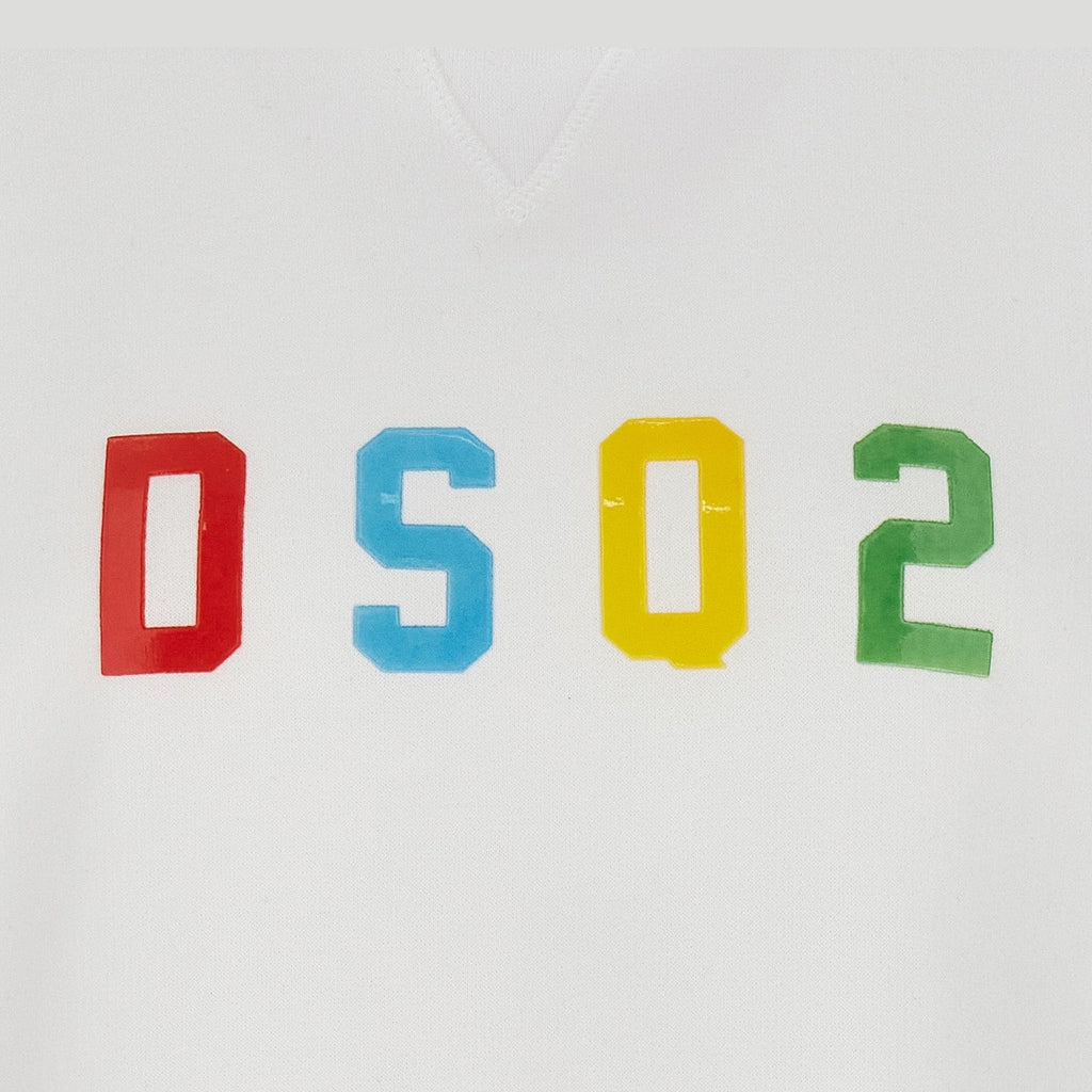 Dsquared² White Cotton Sweatshirt