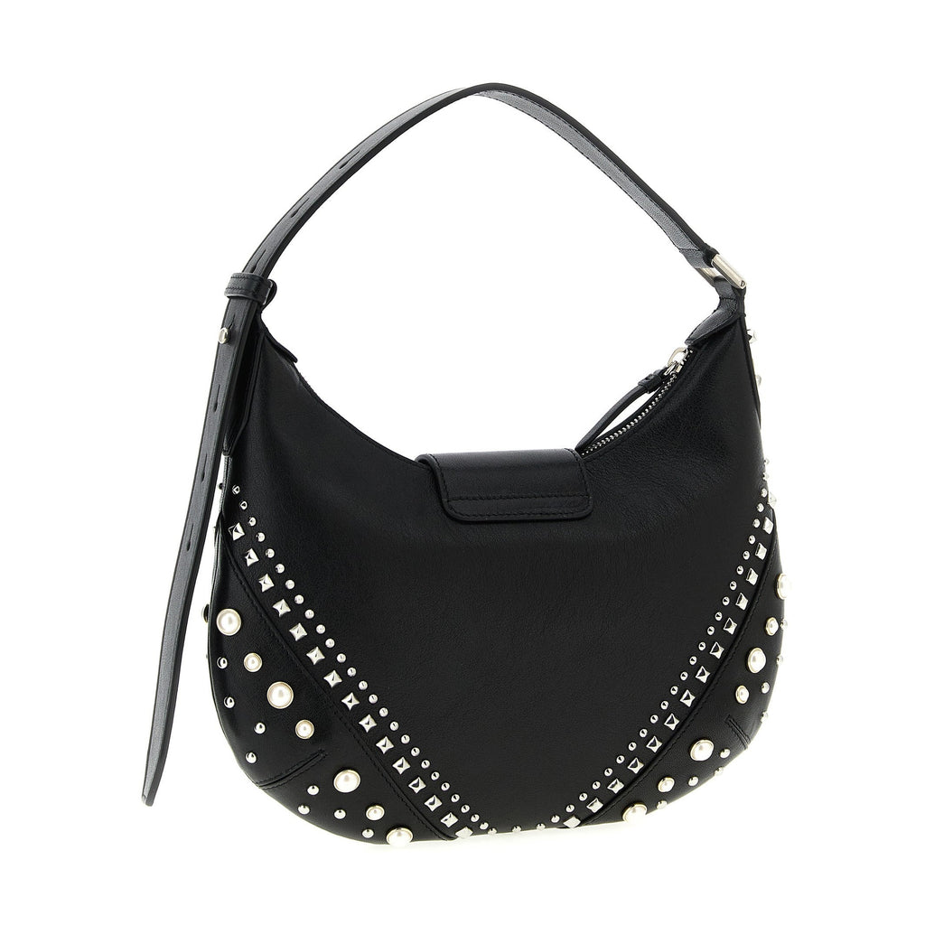 Jimmy Choo White Lamb Leather Shoulder Bag
