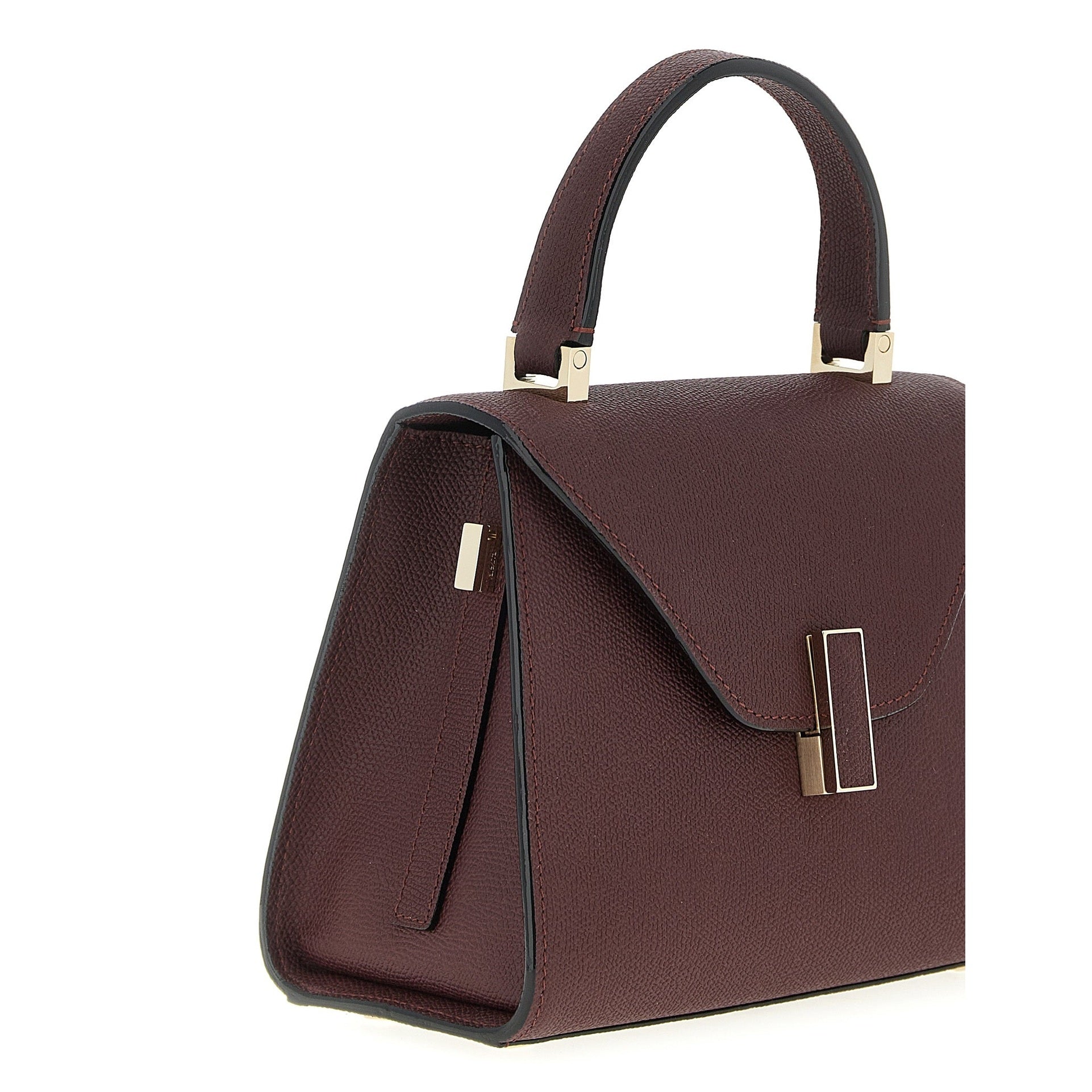 Valextra Bordeaux Calfskin Handbag