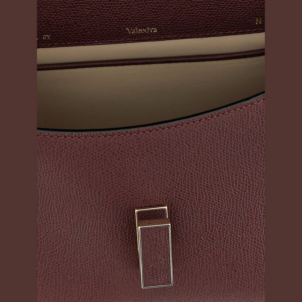 Valextra Bordeaux Calfskin Handbag