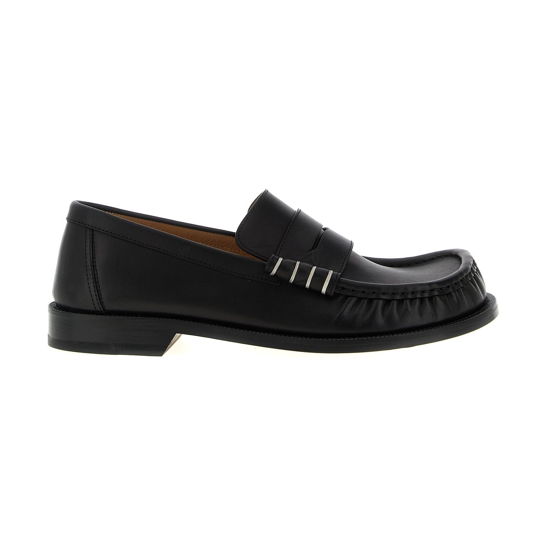 J.W.Anderson Black Calfskin Slip-On Loafers