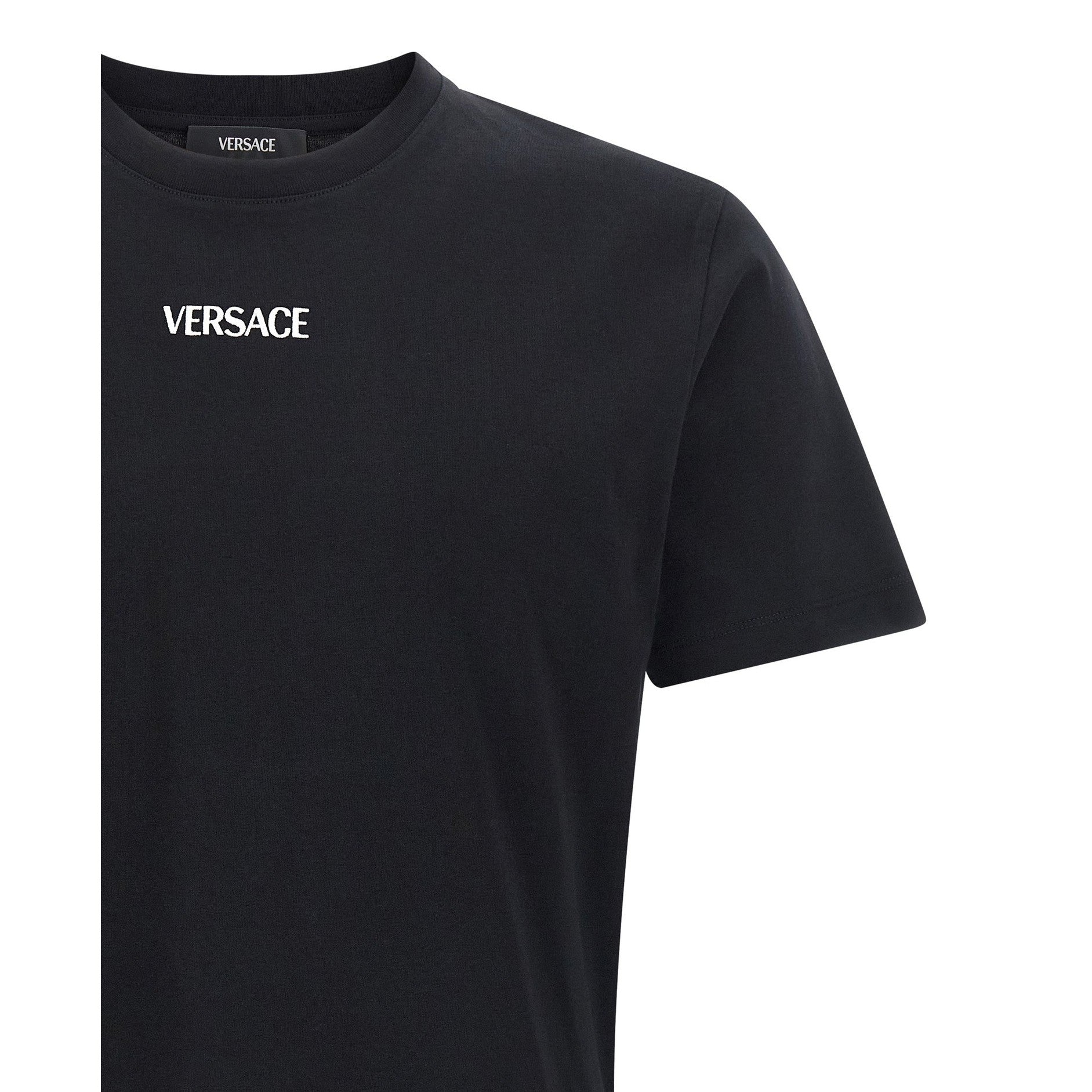Versace Black Cotton T-Shirt