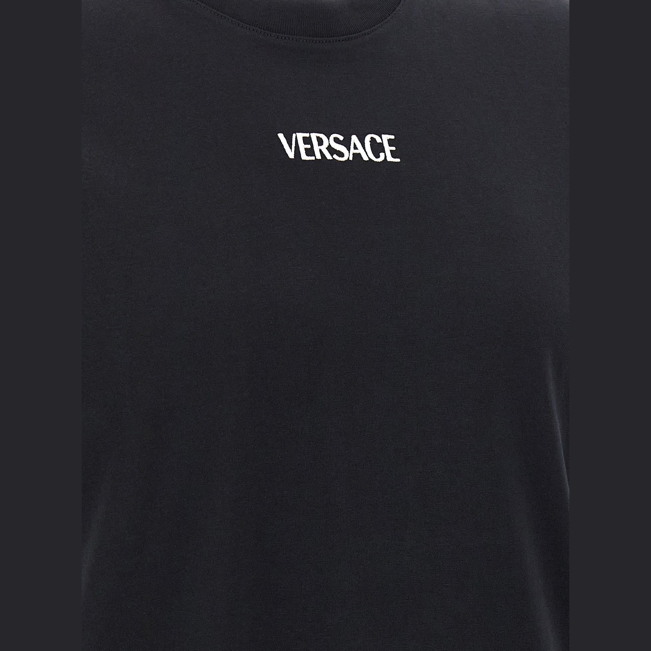 Versace Black Cotton T-Shirt