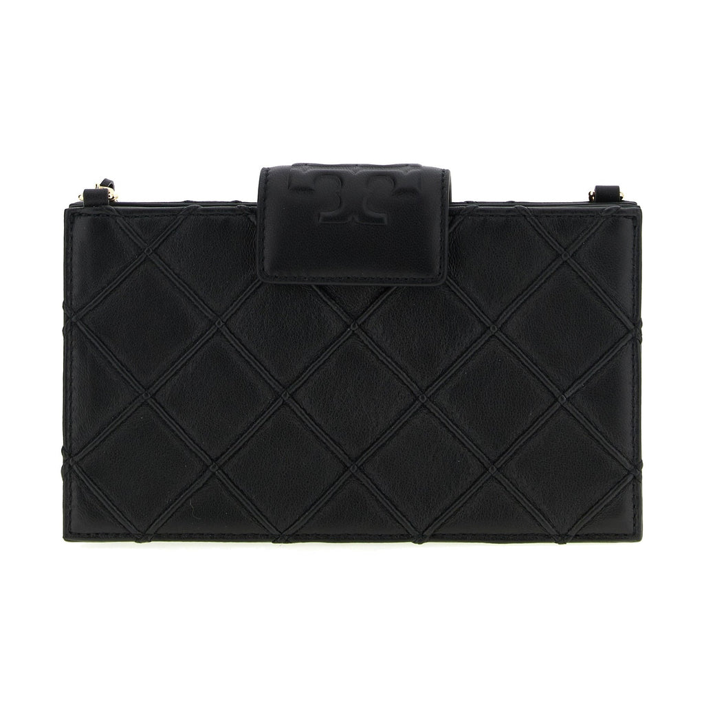 Tory Burch Black Lamb Leather Cardholder