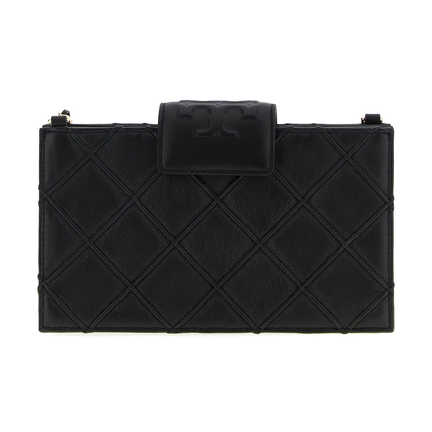 Tory Burch Black Lamb Leather Cardholder