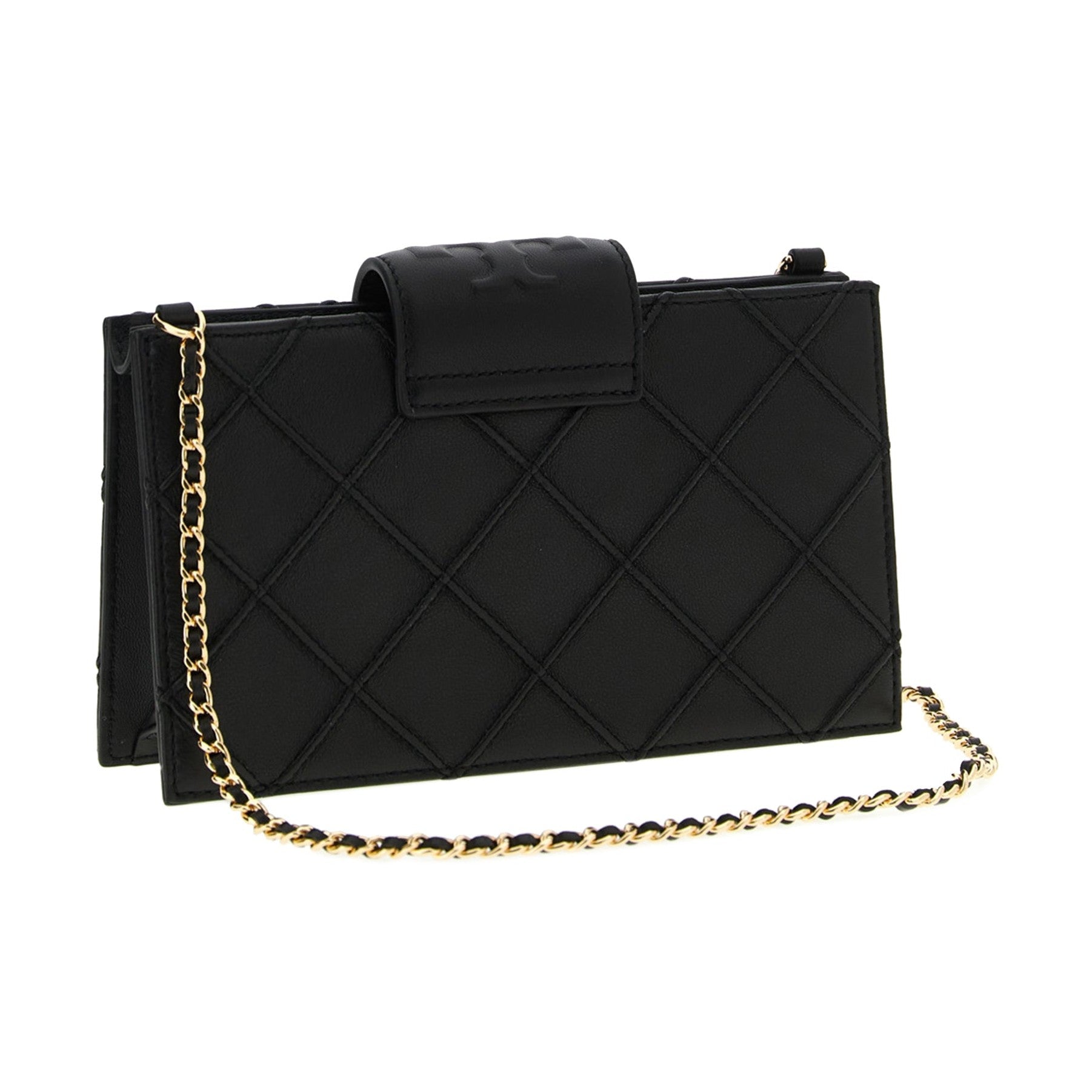 Tory Burch Black Lamb Leather Cardholder