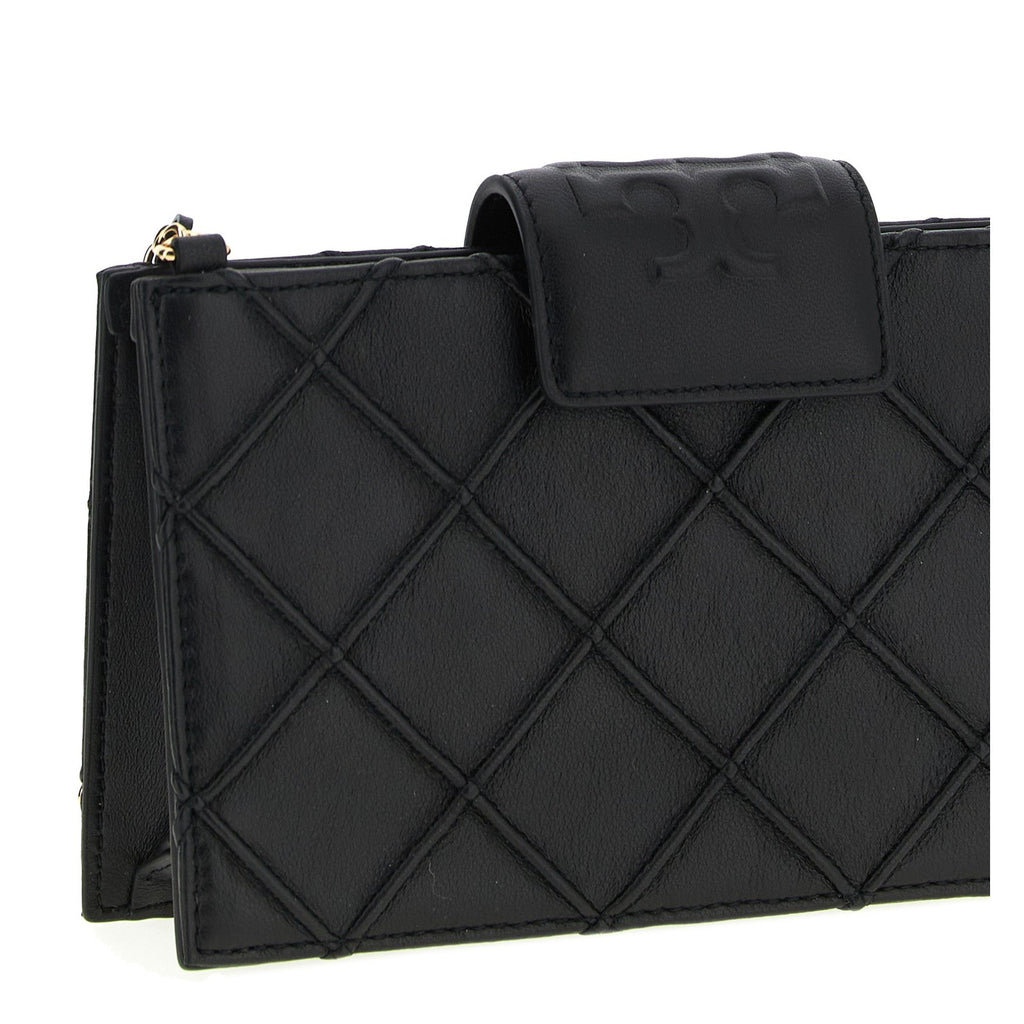 Tory Burch Black Lamb Leather Cardholder