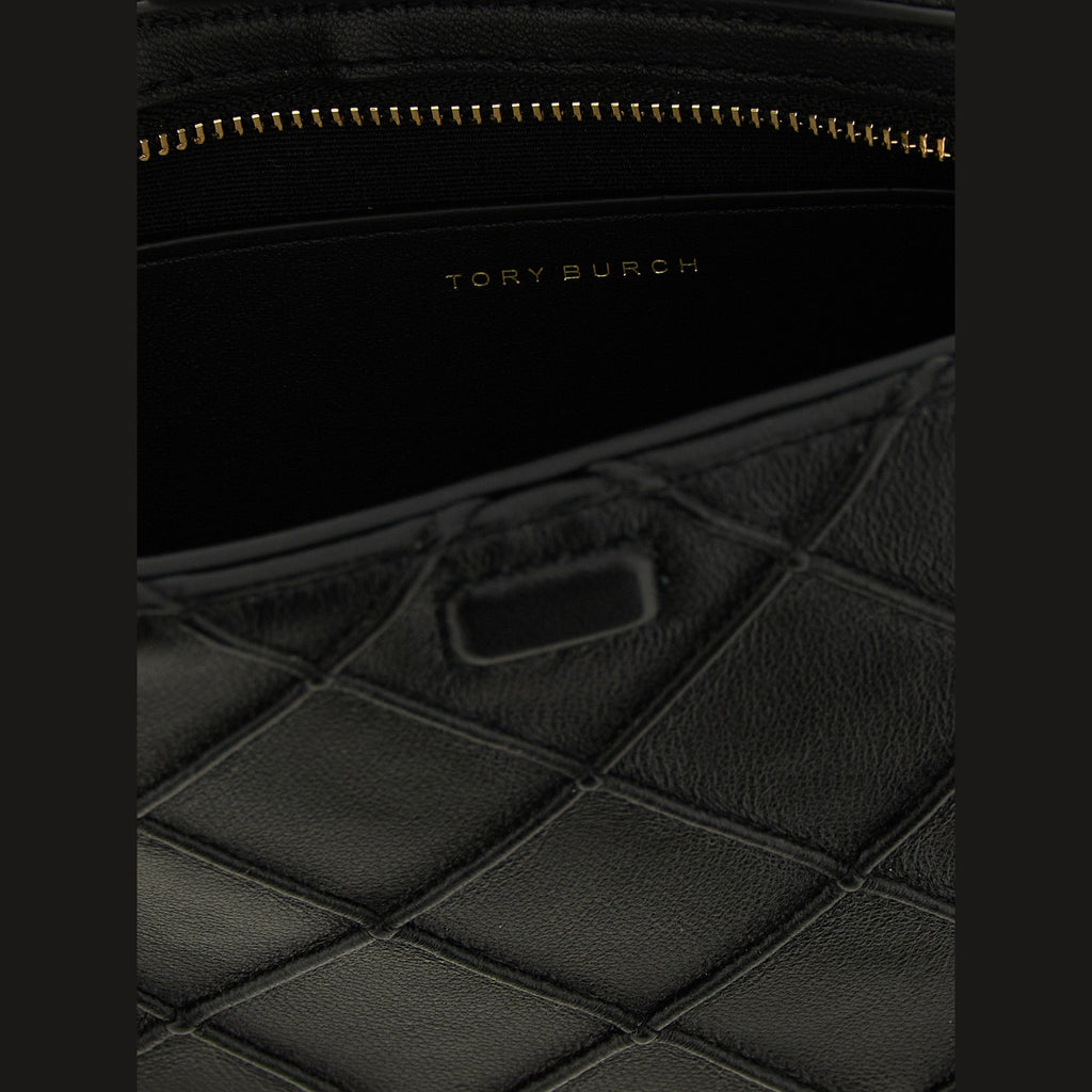 Tory Burch Black Lamb Leather Cardholder