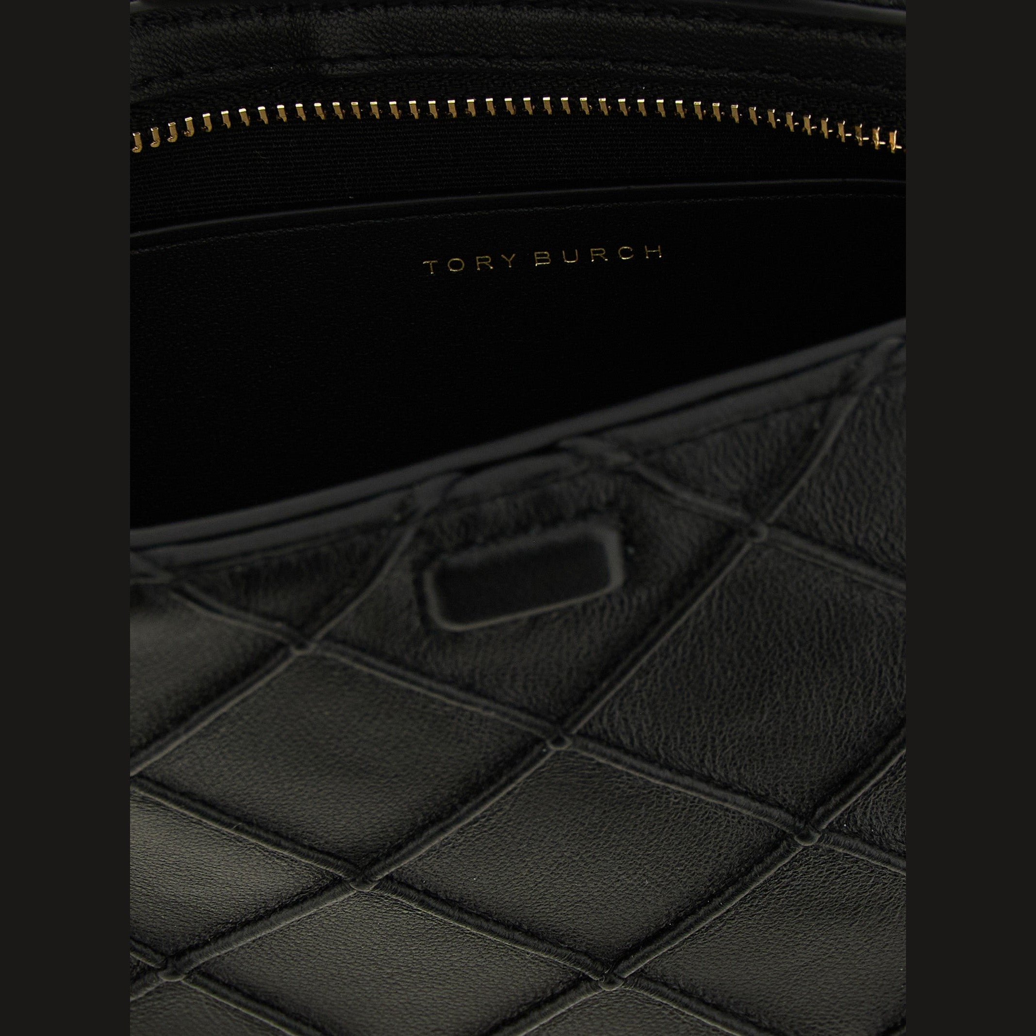 Tory Burch Black Lamb Leather Cardholder