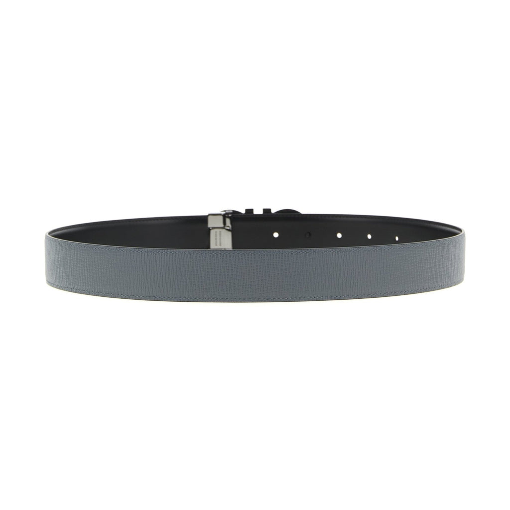 Ferragamo Gray Calfskin Regular Belt