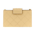 Tory Burch Beige Lamb Leather Cardholder