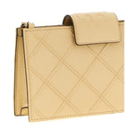 Tory Burch Beige Lamb Leather Cardholder
