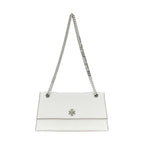 Tory Burch White Lamb Leather Shoulder Bag