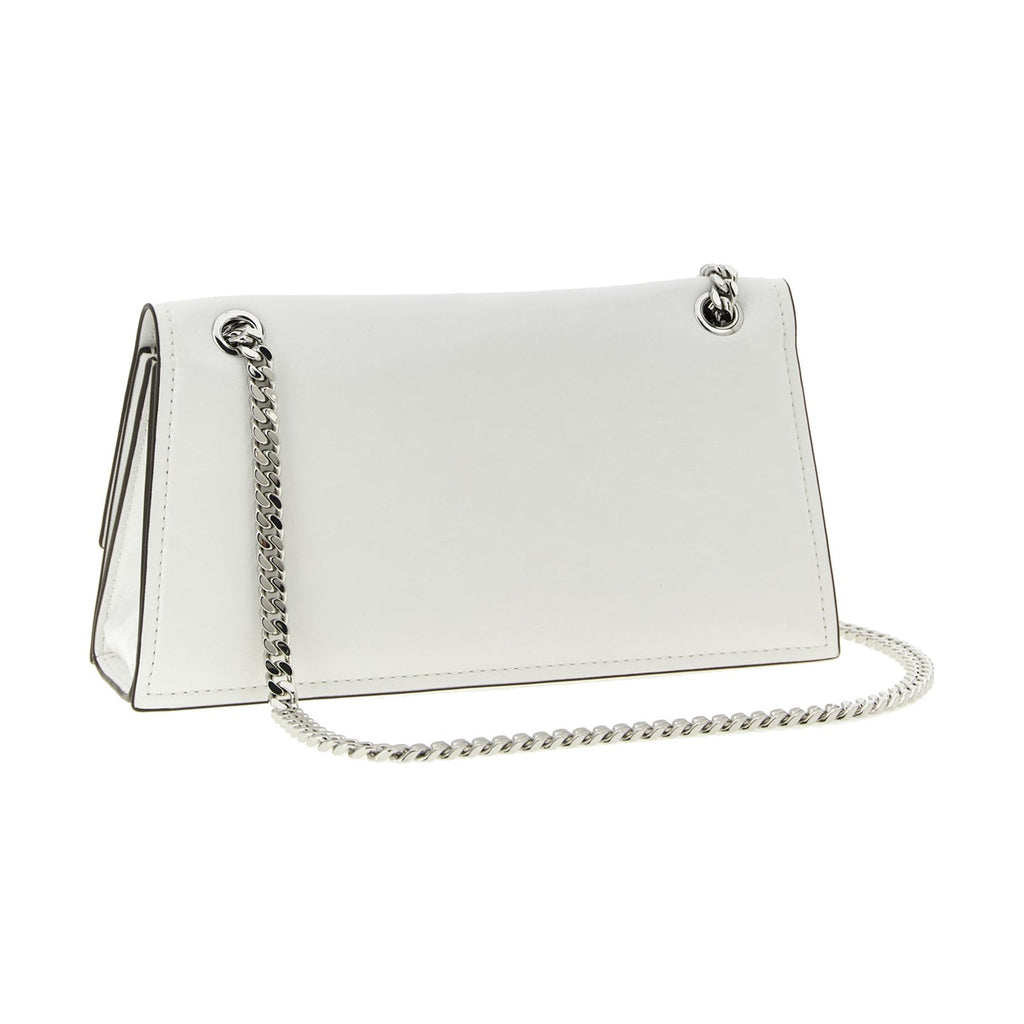 Tory Burch White Lamb Leather Shoulder Bag