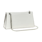 Tory Burch White Lamb Leather Shoulder Bag