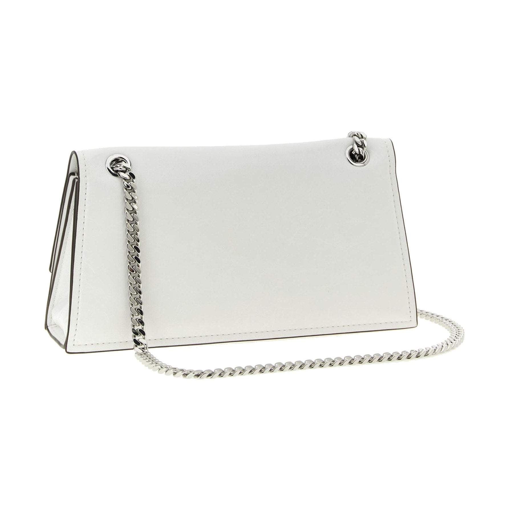 Tory Burch White Lamb Leather Shoulder Bag