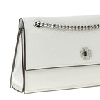 Tory Burch White Lamb Leather Shoulder Bag