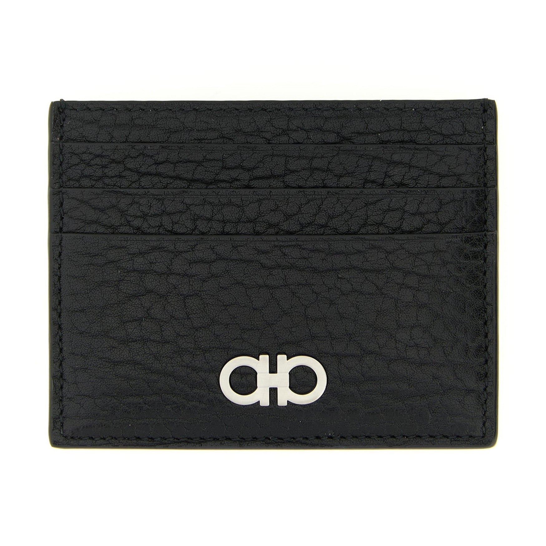 Ferragamo Black Calfskin Cardholder