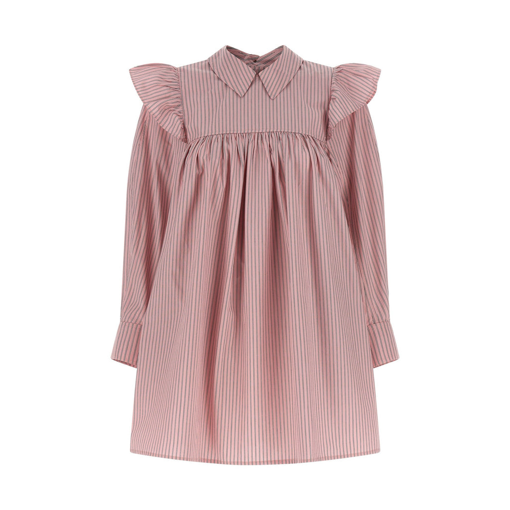 Ganni Multicolor Organic Cotton Short Dress