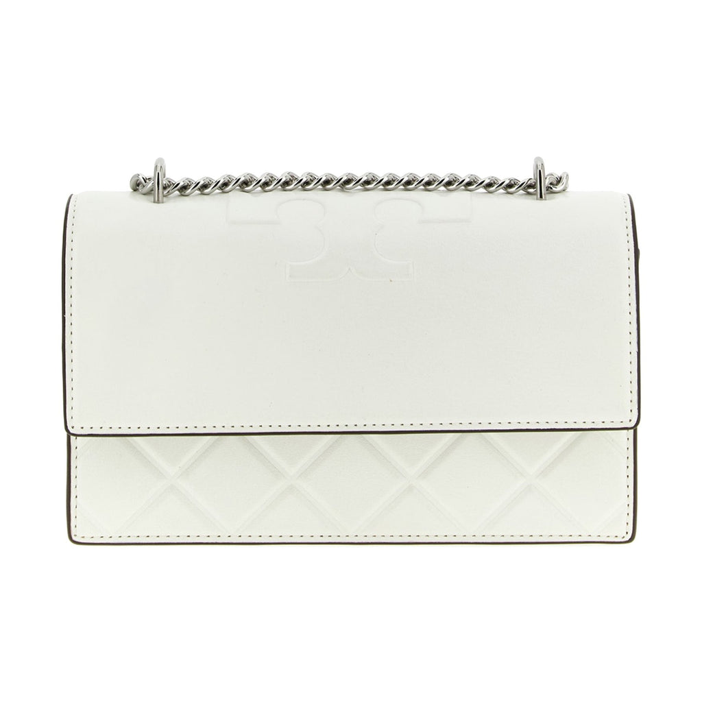 Tory Burch White Goatskin Crossbody Bag