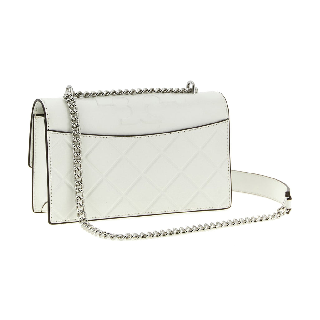 Tory Burch White Goatskin Crossbody Bag