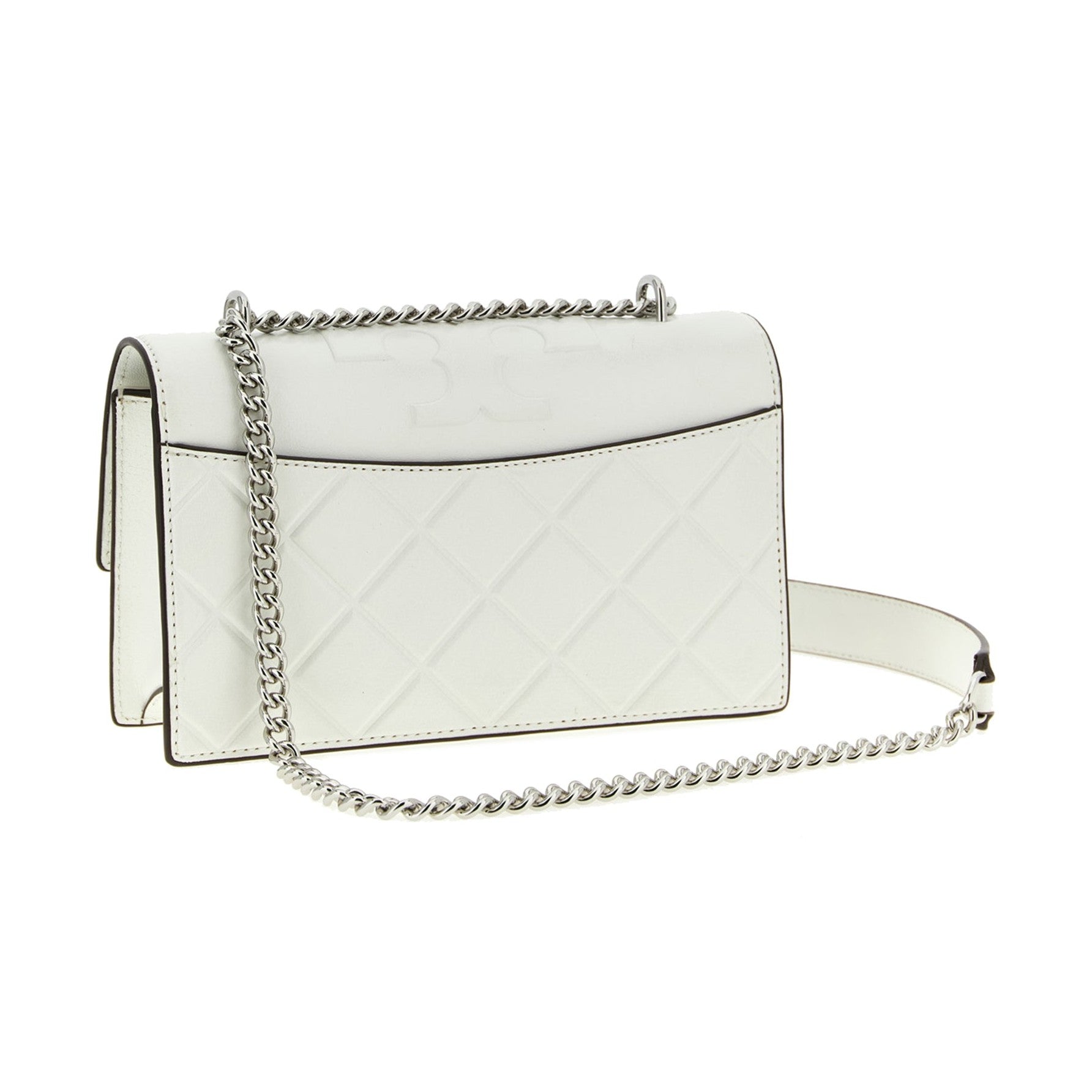 Tory Burch White Goatskin Crossbody Bag