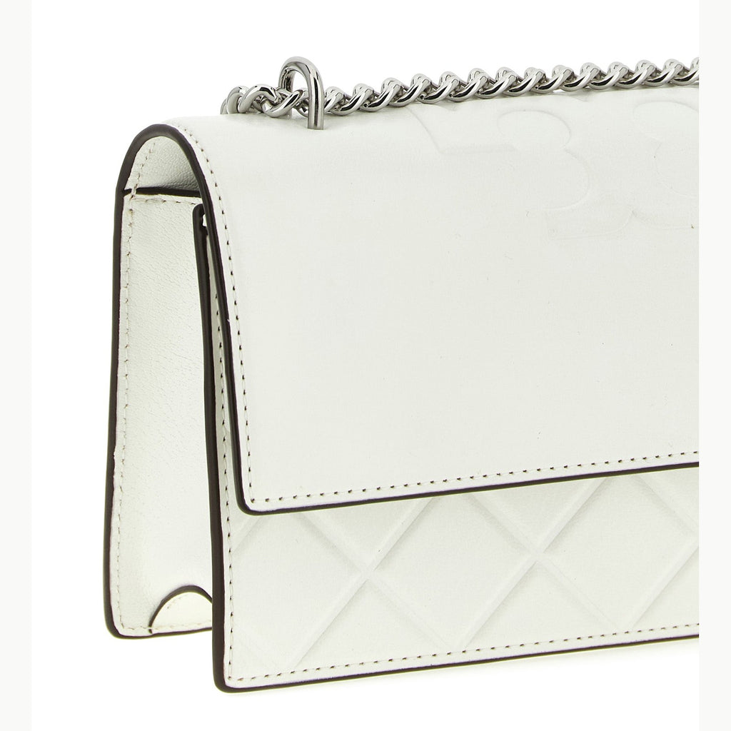 Tory Burch White Goatskin Crossbody Bag