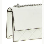 Tory Burch White Goatskin Crossbody Bag