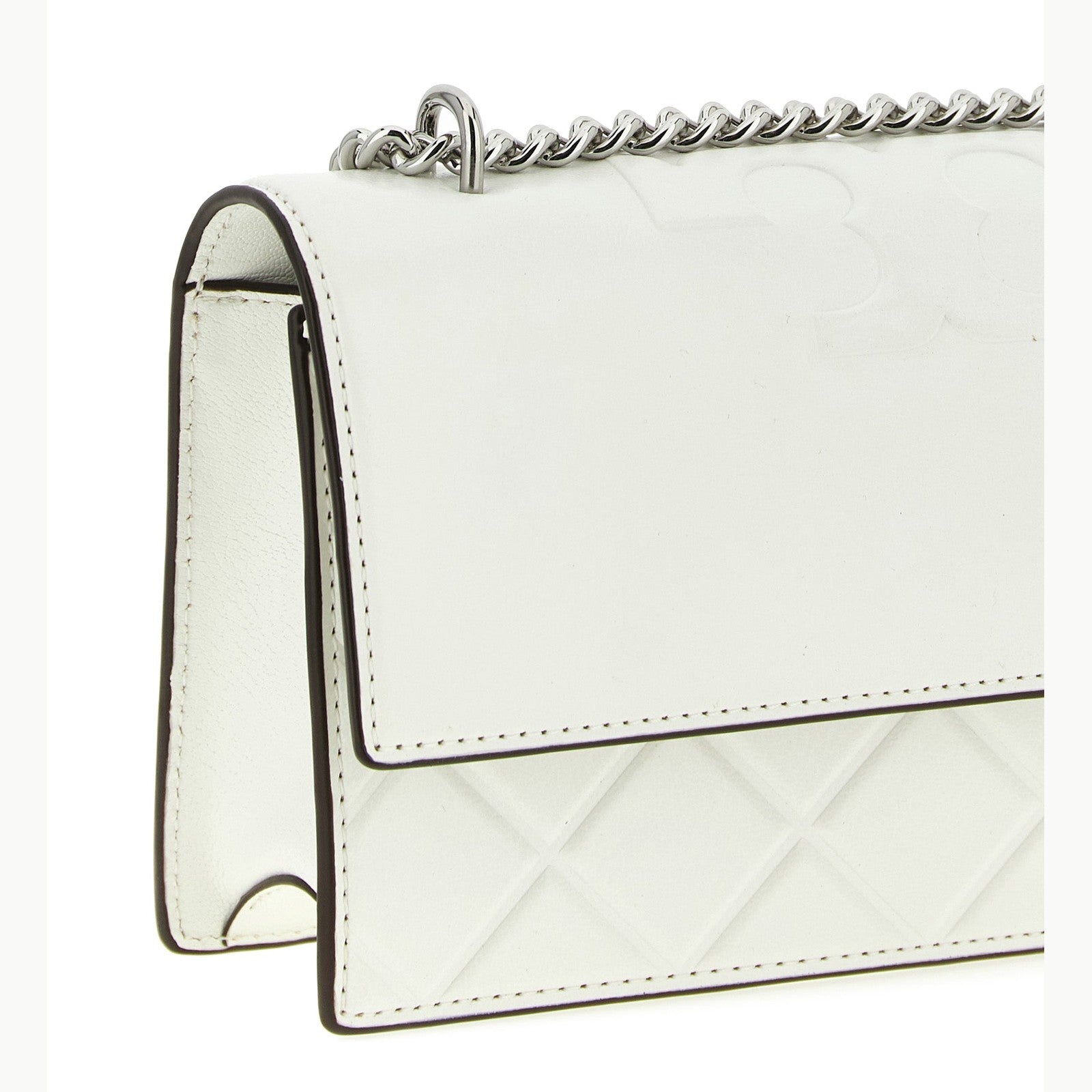 Tory Burch White Goatskin Crossbody Bag
