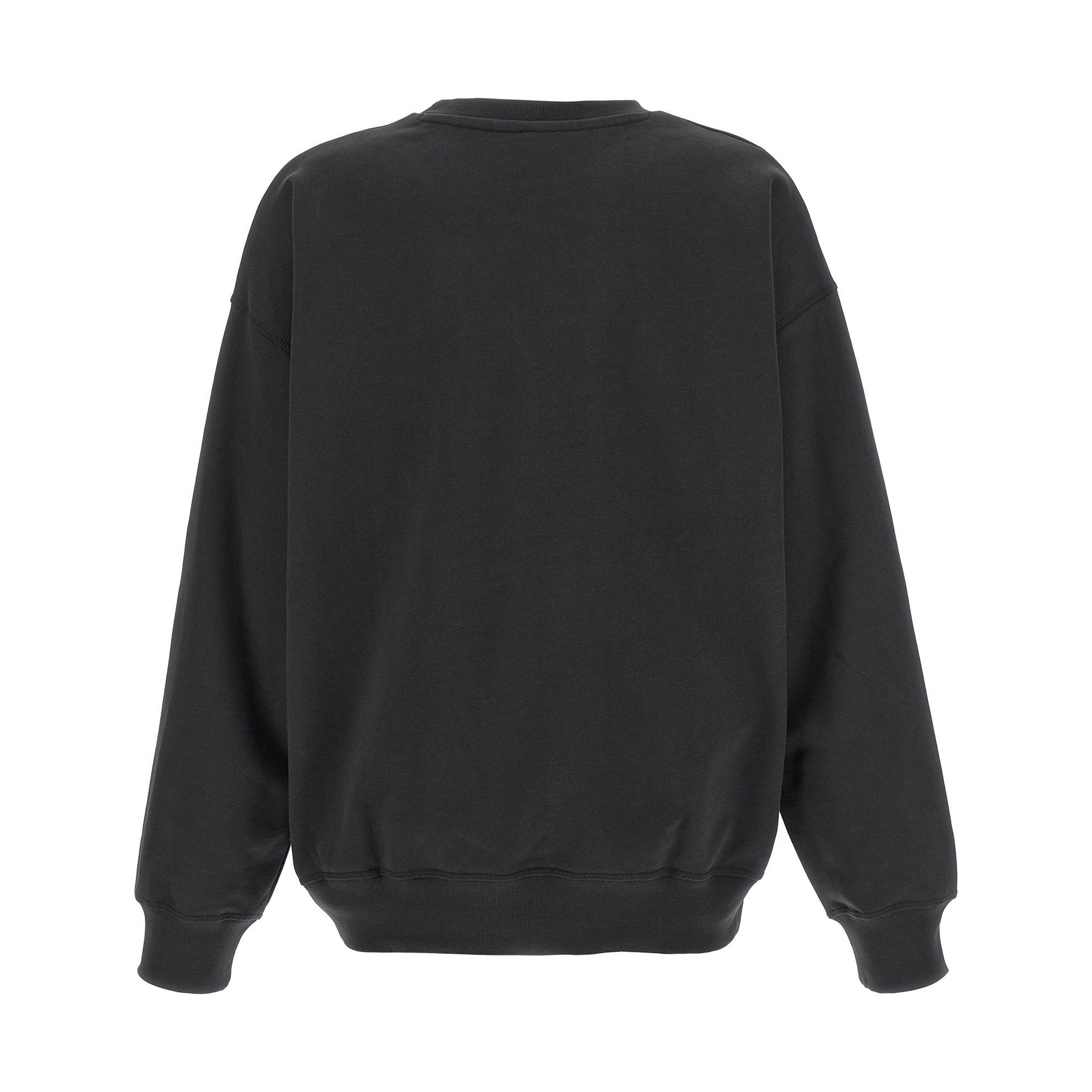 Ganni Black Organic Cotton Sweatshirt