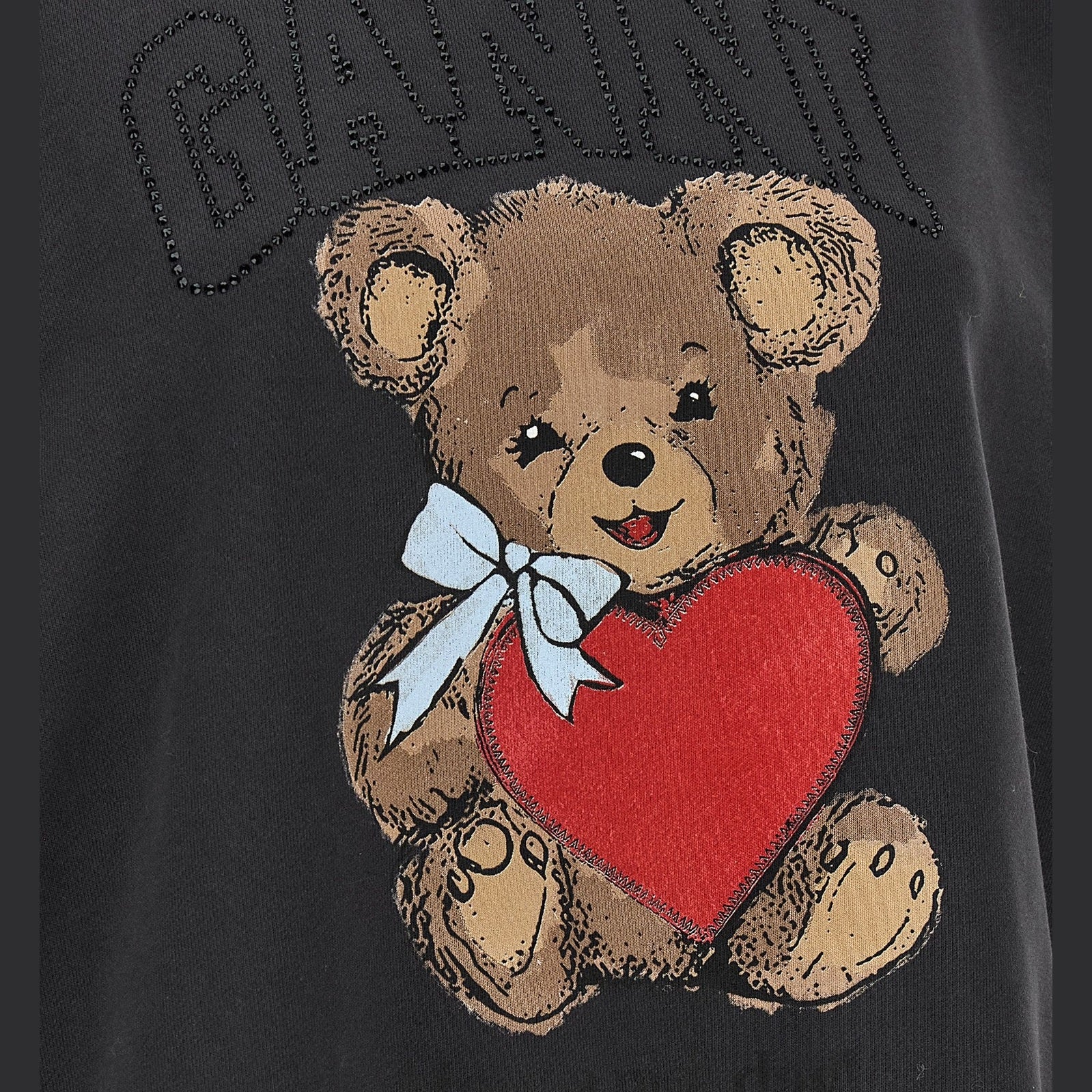 Ganni Black Organic Cotton Sweatshirt