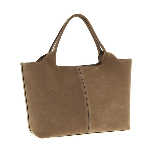 Beige Calfskin Tote Bag