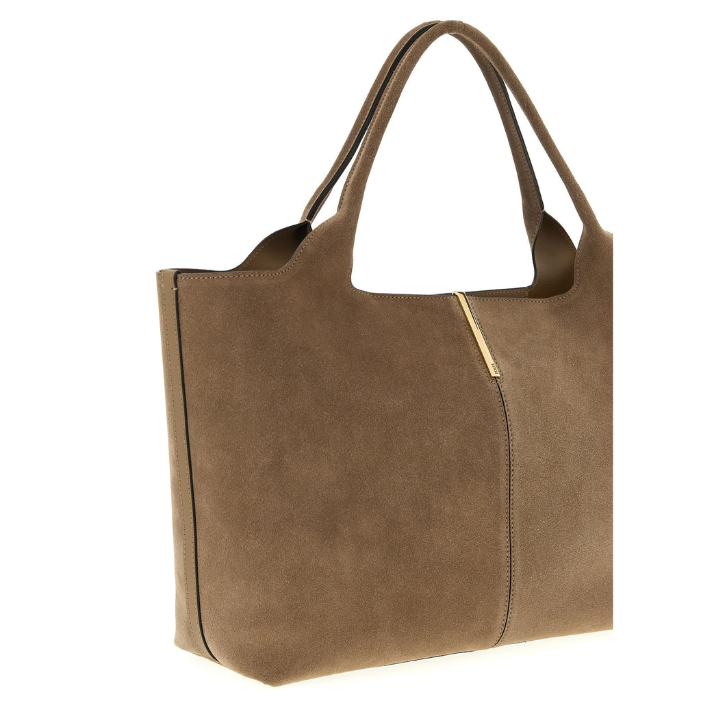Tod's Beige Calfskin Tote Bag