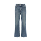 Haikure Blue Cotton Straight-Leg Jeans