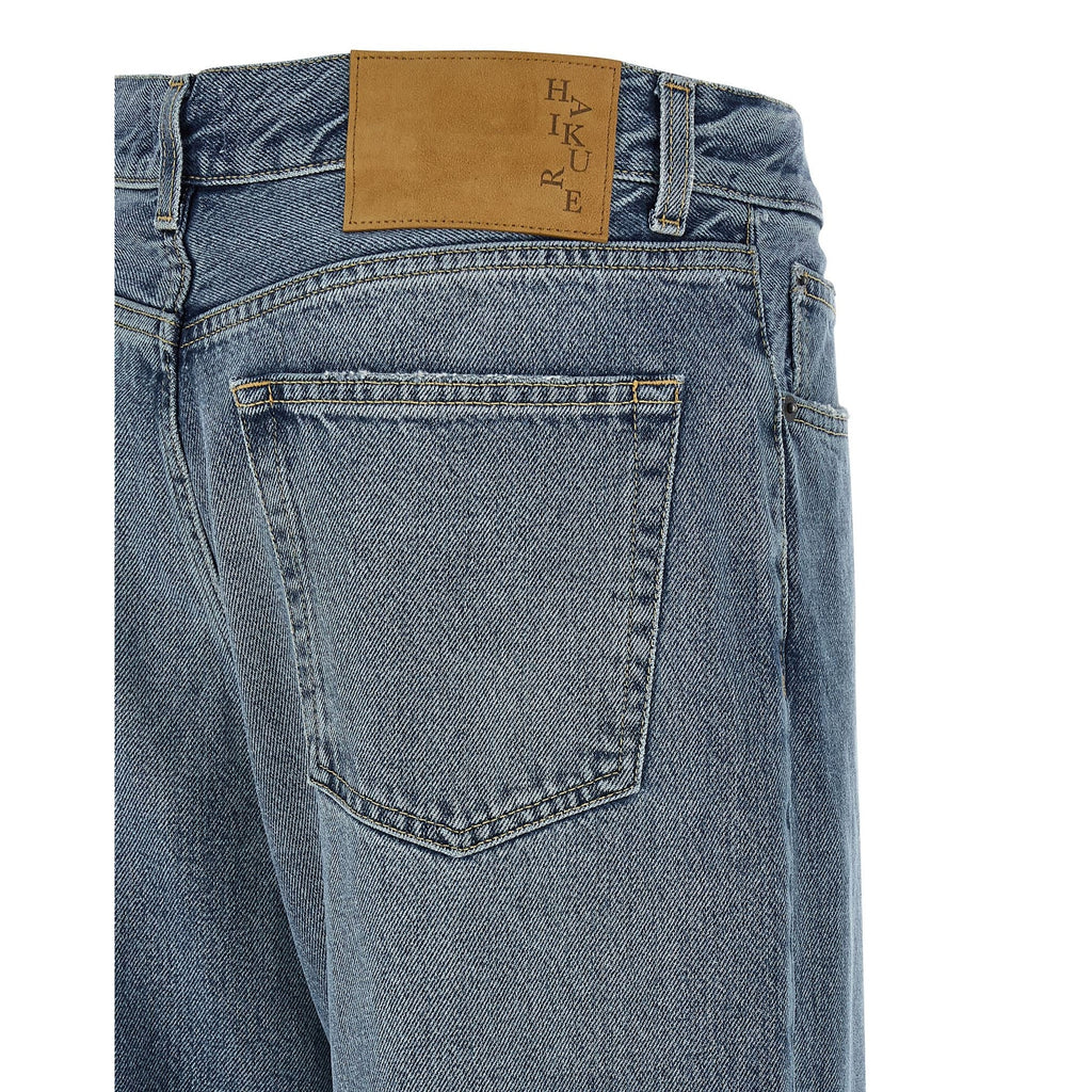 Haikure Blue Cotton Straight-Leg Jeans