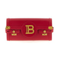 Balmain Fuchsia Calfskin Clutch Bag