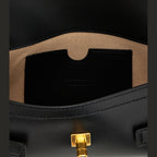 Balmain Black Calfskin Clutch Bag