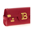 Balmain Fuchsia Calfskin Clutch Bag