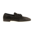 Brunello Cucinelli Gray Calfskin Slip-On Loafers
