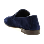 Brunello Cucinelli Blue Calfskin Slip-On Loafers