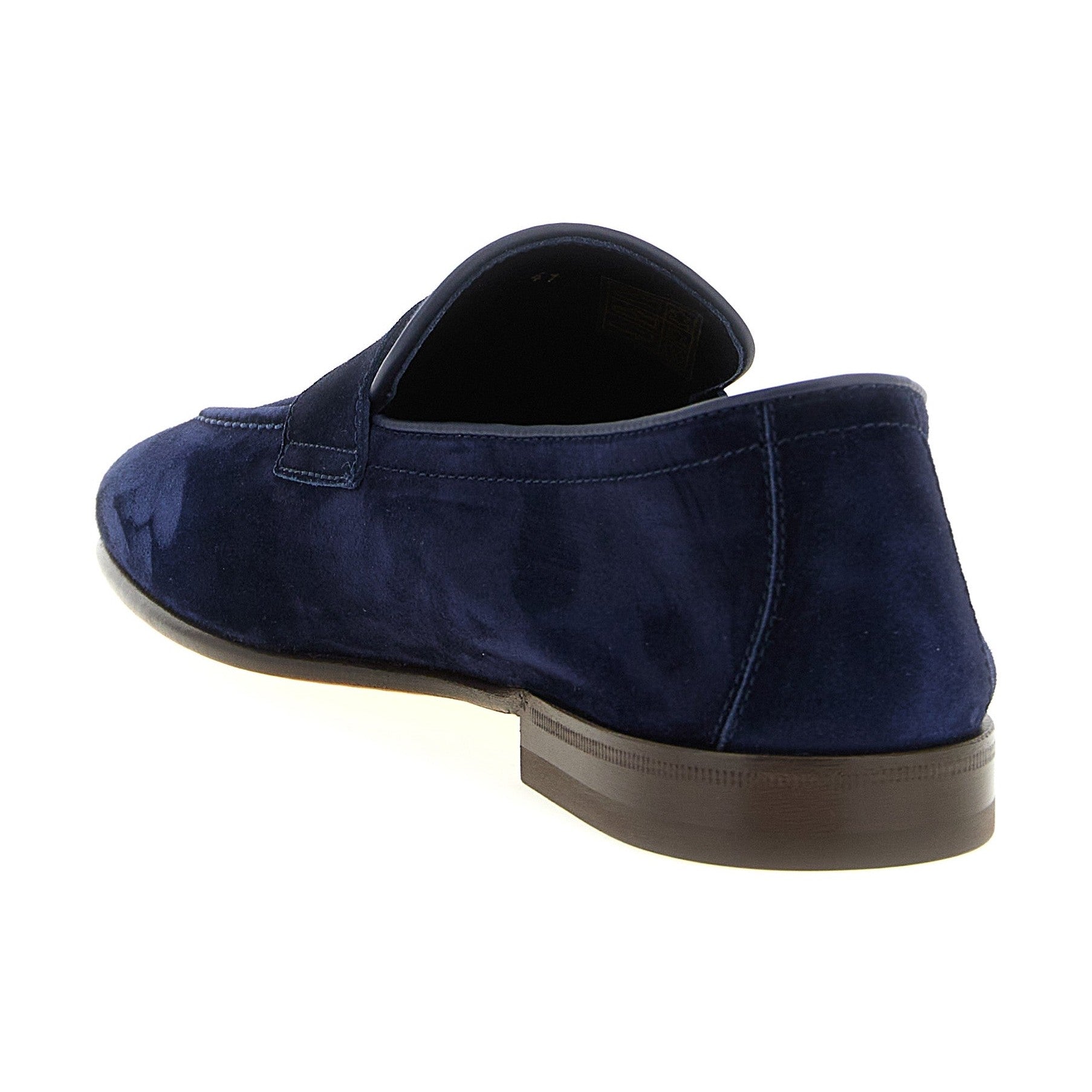 Brunello Cucinelli Blue Calfskin Slip-On Loafers