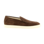 Brunello Cucinelli Brown Calfskin Slip-On Loafers